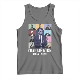 Legacy of Charlie Kirk Tank Top 1993 2025 Memorial Pop Art Tribute Graphic TS02 Black Heather Print Your Wear