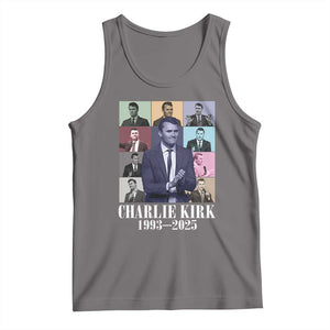 Legacy of Charlie Kirk Tank Top 1993 2025 Memorial Pop Art Tribute Graphic TS02 Deep Heather Print Your Wear