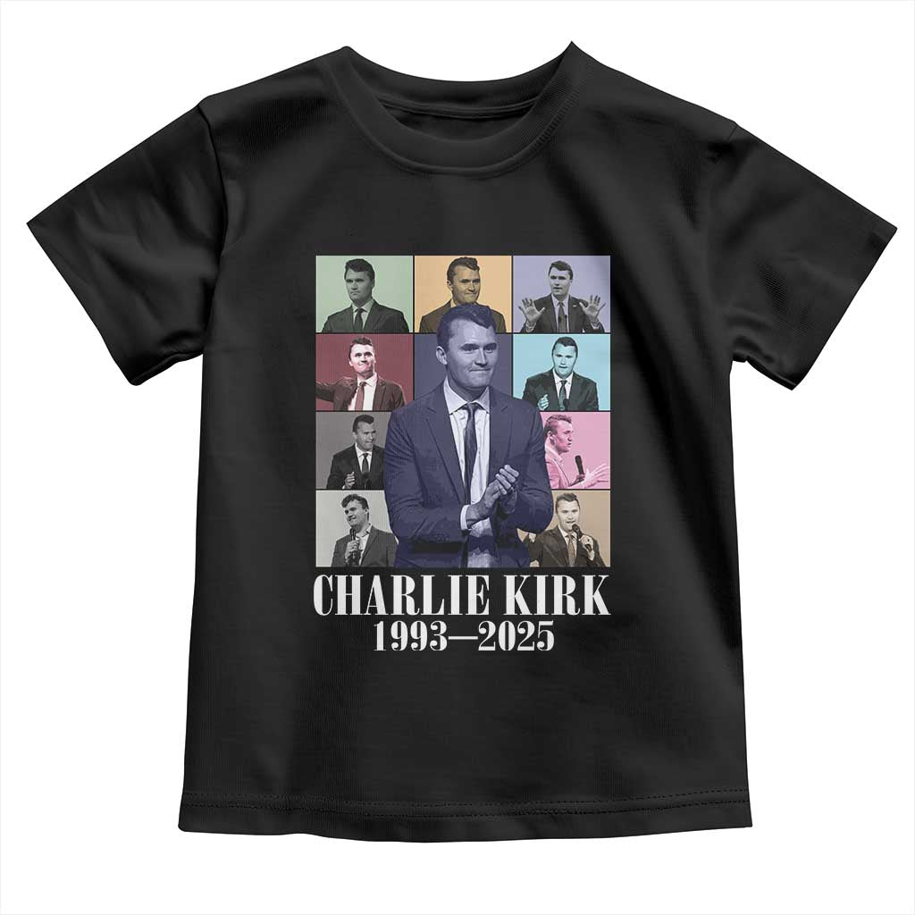 Legacy of Charlie Kirk Toddler T Shirt 1993 2025 Memorial Pop Art Tribute Graphic TS02 Black Print Your Wear