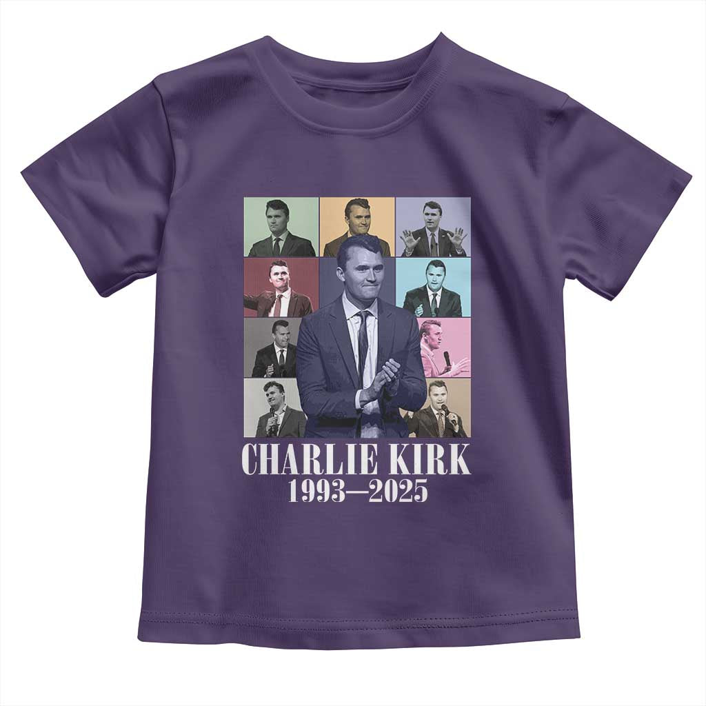 Legacy of Charlie Kirk Toddler T Shirt 1993 2025 Memorial Pop Art Tribute Graphic TS02 Purple Print Your Wear