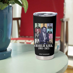 Legacy of Charlie Kirk Tumbler Cup 1993 2025 Memorial Pop Art Tribute Graphic TS02 Print Your Wear