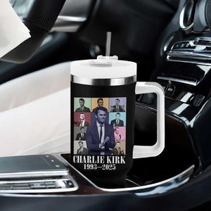 Legacy of Charlie Kirk Tumbler With Handle 1993 2025 Memorial Pop Art Tribute Graphic TS02 Print Your Wear