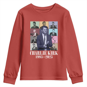 Legacy of Charlie Kirk Youth Sweatshirt 1993 2025 Memorial Pop Art Tribute Graphic TS02 Red Print Your Wear