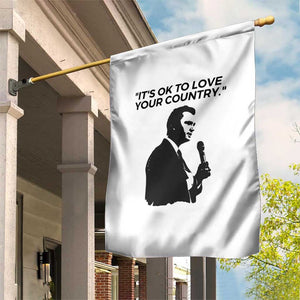 Patriotic Freedom Charlie Kirk Legacy Garden Flag Its OK to Love Your Country TS02 Print Your Wear