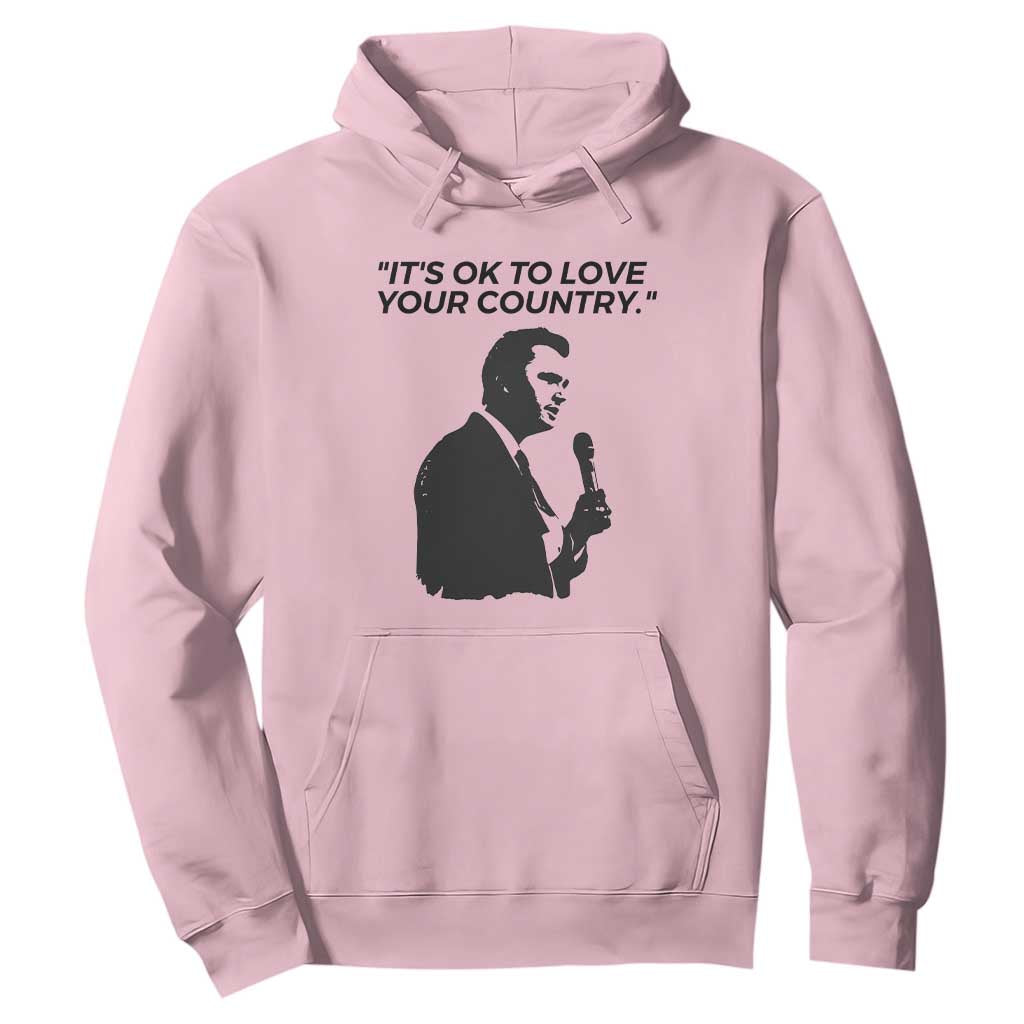 Patriotic Freedom Charlie Kirk Legacy Hoodie Its OK to Love Your Country TS02 Light Pink Print Your Wear