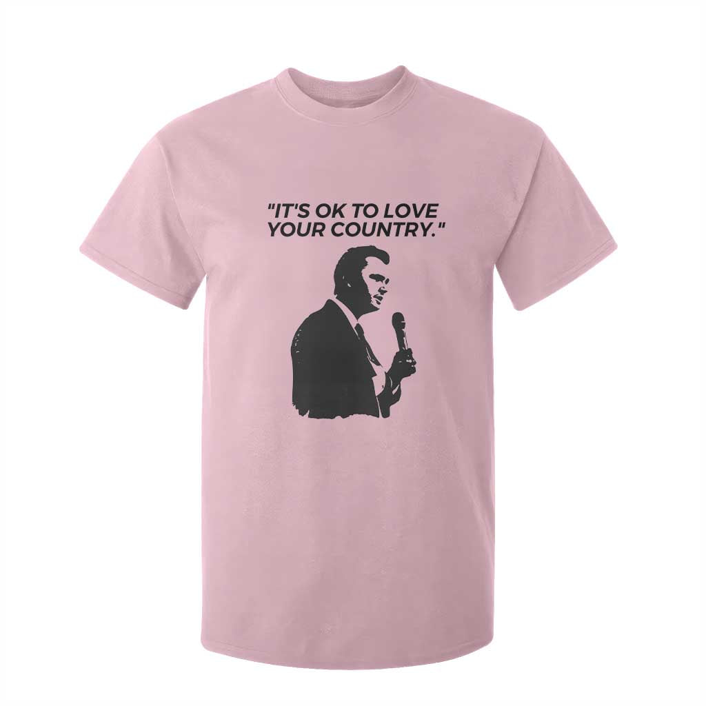Patriotic Freedom Charlie Kirk Legacy T Shirt For Kid Its OK to Love Your Country TS02 Light Pink Print Your Wear