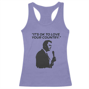 Patriotic Freedom Charlie Kirk Legacy Racerback Tank Top Its OK to Love Your Country TS02 Violet Print Your Wear