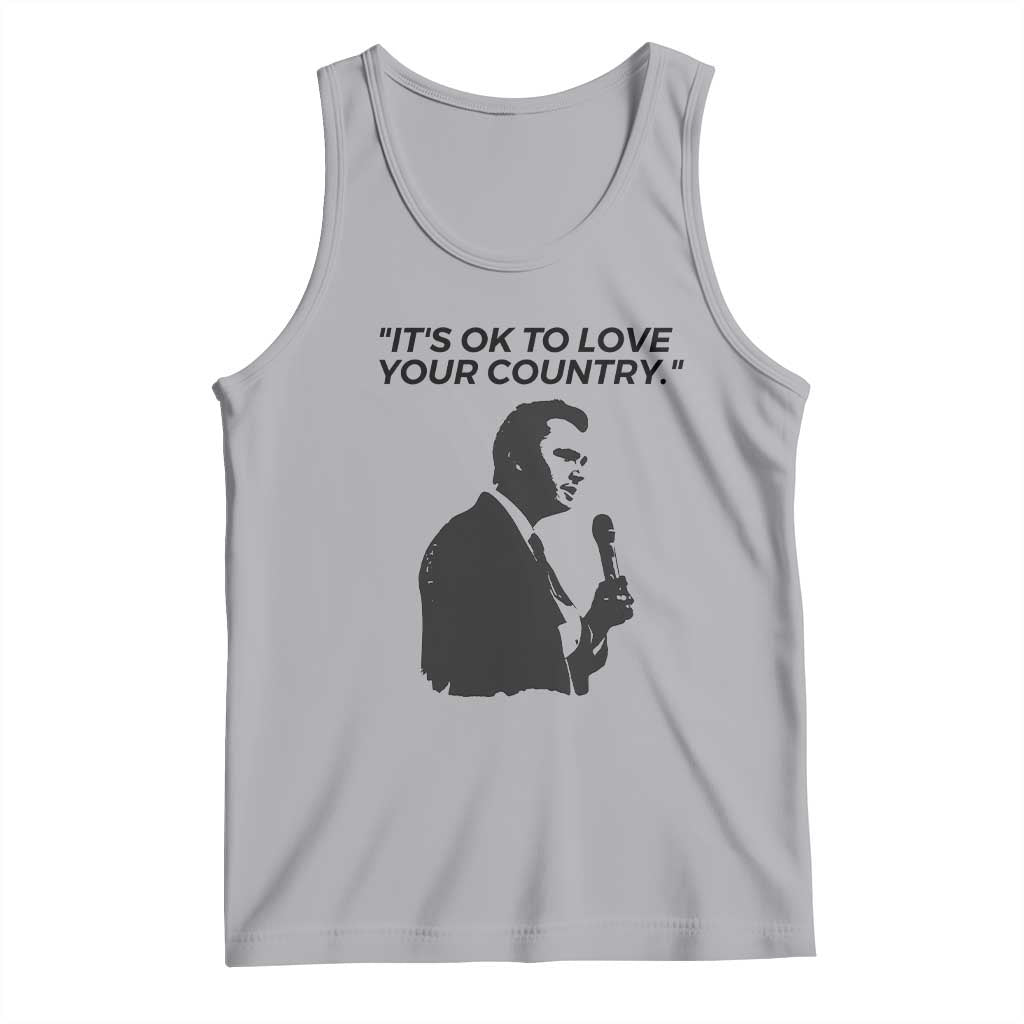 Patriotic Freedom Charlie Kirk Legacy Tank Top Its OK to Love Your Country TS02 Athletic Heather Print Your Wear