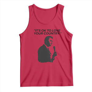 Patriotic Freedom Charlie Kirk Legacy Tank Top Its OK to Love Your Country TS02 Red Print Your Wear