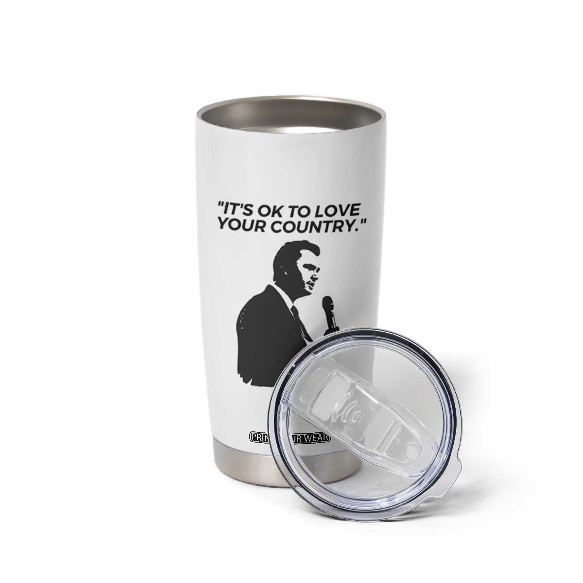 Patriotic Freedom Charlie Kirk Legacy Tumbler Cup Its OK to Love Your Country TS02 Print Your Wear