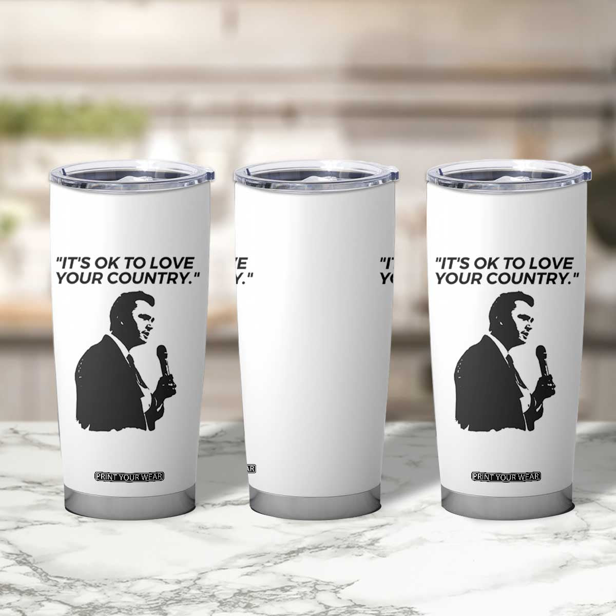 Patriotic Freedom Charlie Kirk Legacy Tumbler Cup Its OK to Love Your Country TS02 Print Your Wear
