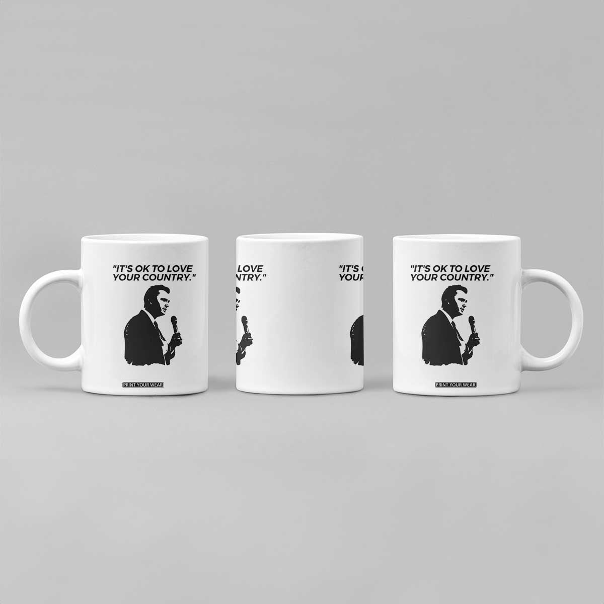 Patriotic Freedom Charlie Kirk Legacy Coffee Mug Its OK to Love Your Country TS02 Print Your Wear