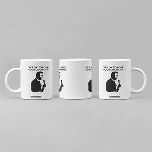 Patriotic Freedom Charlie Kirk Legacy Coffee Mug Its OK to Love Your Country TS02 Print Your Wear