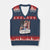 Patriotic Charlie Kirk Legacy V-Neck Knit Sweater Vest The Greatness of America Power of the People TS02 Navy Red Print Your Wear