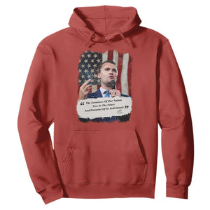 Patriotic Charlie Kirk Legacy Hoodie The Greatness of America Power of the People TS02 Red Print Your Wear