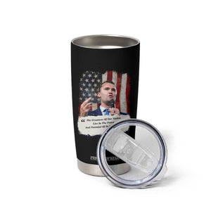 Patriotic Charlie Kirk Legacy Tumbler Cup The Greatness of America Power of the People TS02 Print Your Wear