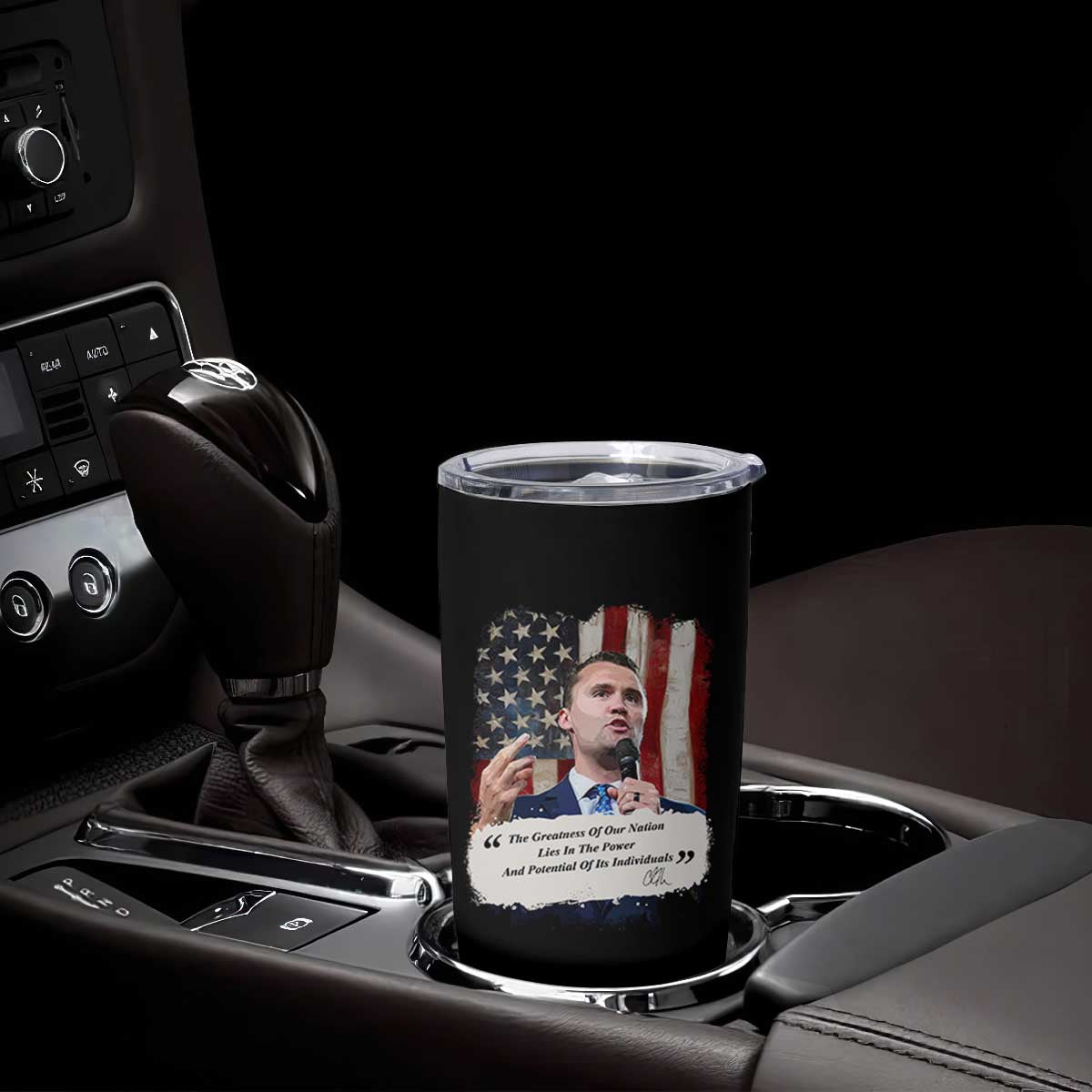 Patriotic Charlie Kirk Legacy Tumbler Cup The Greatness of America Power of the People TS02 Print Your Wear