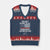 I Am Charlie Kirk V-Neck Knit Sweater Vest You Cant Silence Us All Patriotic American Flag TS02 Navy Red Print Your Wear
