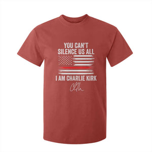 I Am Charlie Kirk T Shirt For Kid You Cant Silence Us All Patriotic American Flag TS02 Red Print Your Wear
