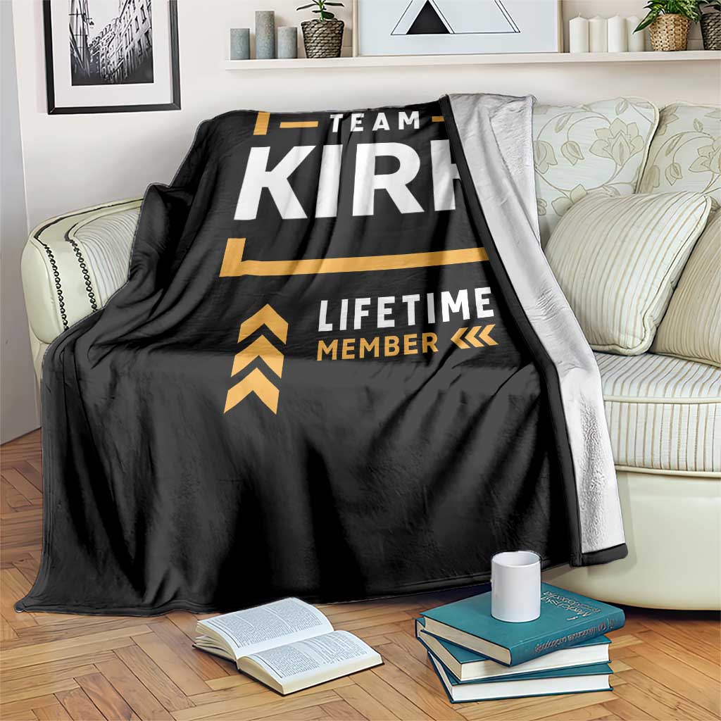 Team Kirk Lifetime Member Throw Blanket American True Patriot Support TS02 Print Your Wear