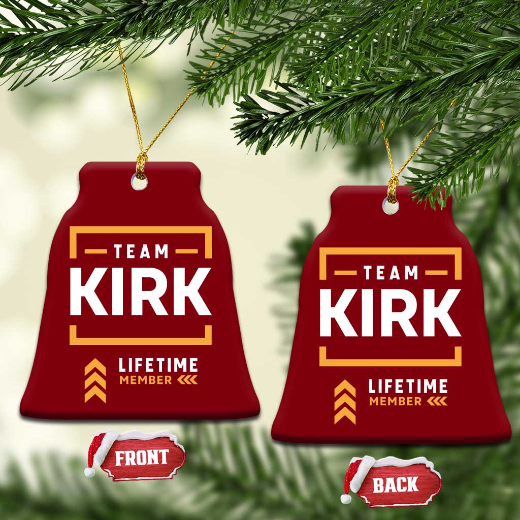 Team Kirk Lifetime Member Ceramic Ornament American True Patriot Support TS02 Print Your Wear
