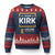 Team Kirk Lifetime Member Ugly Christmas Sweater American True Patriot Support TS02 Navy Red Print Your Wear