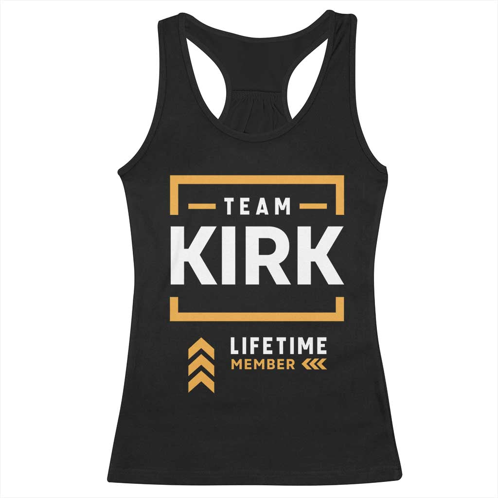 Team Kirk Lifetime Member Racerback Tank Top American True Patriot Support TS02 Black Print Your Wear
