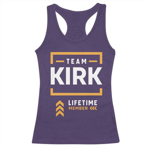 Team Kirk Lifetime Member Racerback Tank Top American True Patriot Support TS02 Purple Print Your Wear
