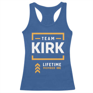 Team Kirk Lifetime Member Racerback Tank Top American True Patriot Support TS02 Royal Blue Print Your Wear
