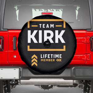 Team Kirk Lifetime Member Spare Tire Cover American True Patriot Support TS02 Black Print Your Wear