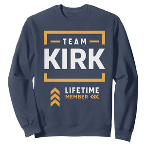 Team Kirk Lifetime Member Sweatshirt American True Patriot Support TS02 Navy Print Your Wear