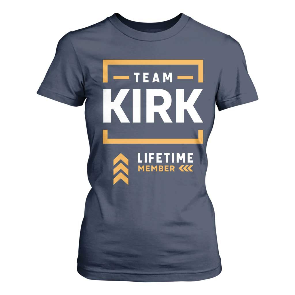 Team Kirk Lifetime Member T Shirt For Women American True Patriot Support TS02 Navy Print Your Wear