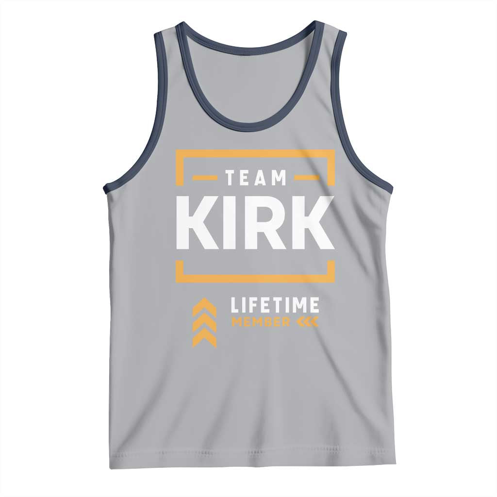 Team Kirk Lifetime Member Tank Top American True Patriot Support TS02 Athletic Heather Navy Print Your Wear