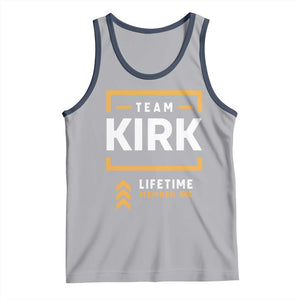 Team Kirk Lifetime Member Tank Top American True Patriot Support TS02 Athletic Heather Navy Print Your Wear