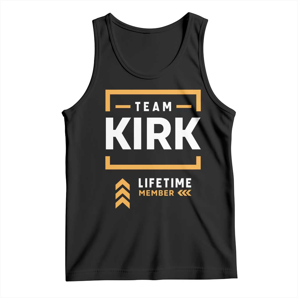 Team Kirk Lifetime Member Tank Top American True Patriot Support TS02 Black Print Your Wear