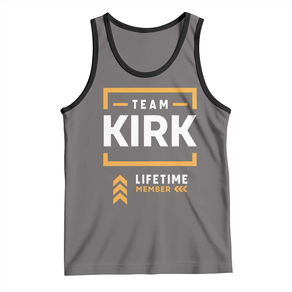 Team Kirk Lifetime Member Tank Top American True Patriot Support TS02 Deep Heather Black Print Your Wear