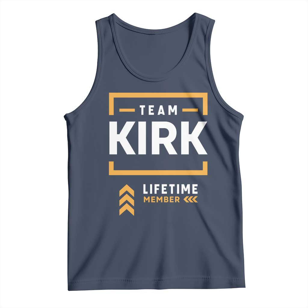 Team Kirk Lifetime Member Tank Top American True Patriot Support TS02 Navy Print Your Wear