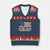 Charlie Kirk Memorial V-Neck Knit Sweater Vest His Voice Lives On Vintage Patriotic American Flag TS02 Navy Red Print Your Wear