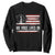 Charlie Kirk Memorial Sweatshirt His Voice Lives On Vintage Patriotic American Flag TS02 Black Print Your Wear