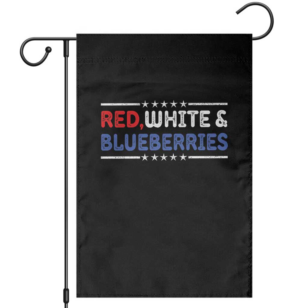 Red White and Blueberries Garden Flag Patriotic Tribute Memorial TS02 Black Print Your Wear