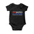 Red White and Blueberries Baby Onesie Patriotic Tribute Memorial TS02 Black Print Your Wear