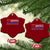 Red White and Blueberries Ceramic Ornament Patriotic Tribute Memorial TS02 Print Your Wear