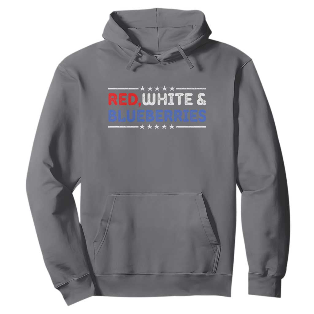 Red White and Blueberries Hoodie Patriotic Tribute Memorial TS02 Charcoal Print Your Wear