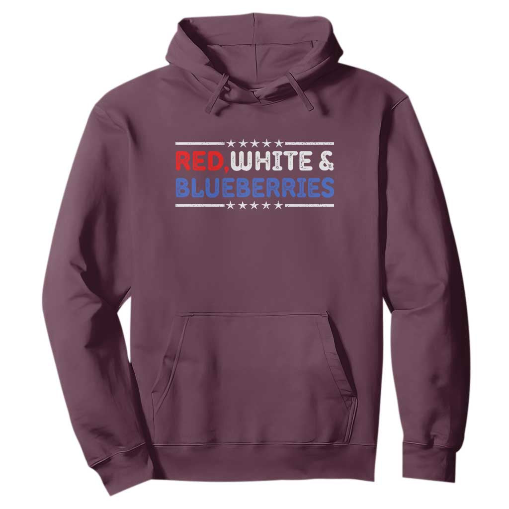 Red White and Blueberries Hoodie Patriotic Tribute Memorial TS02 Maroon Print Your Wear
