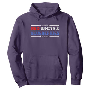 Red White and Blueberries Hoodie Patriotic Tribute Memorial TS02 Purple Print Your Wear