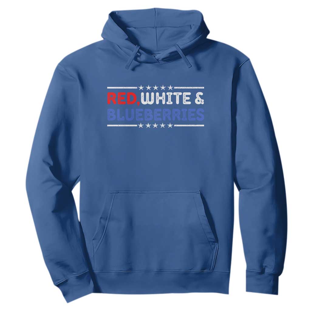 Red White and Blueberries Hoodie Patriotic Tribute Memorial TS02 Royal Blue Print Your Wear