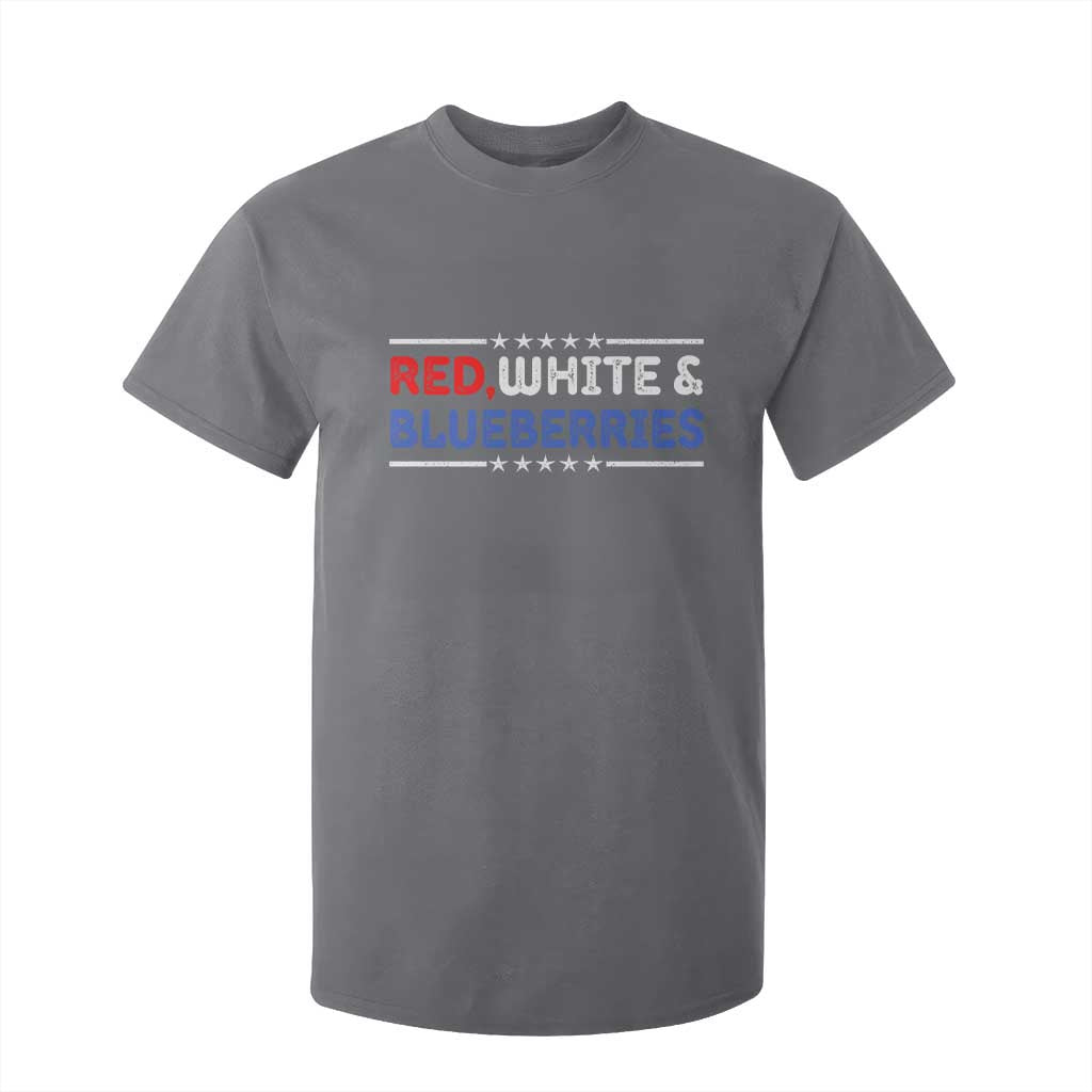 Red White and Blueberries T Shirt For Kid Patriotic Tribute Memorial TS02 Charcoal Print Your Wear