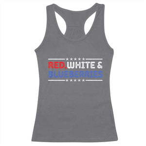 Red White and Blueberries Racerback Tank Top Patriotic Tribute Memorial TS02 Charcoal Print Your Wear