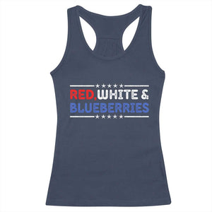 Red White and Blueberries Racerback Tank Top Patriotic Tribute Memorial TS02 Navy Print Your Wear