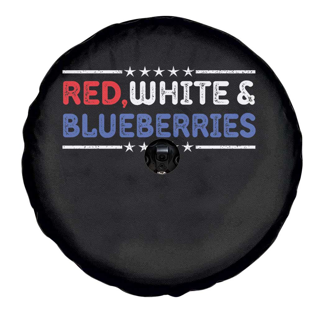 Red White and Blueberries Spare Tire Cover Patriotic Tribute Memorial TS02 Print Your Wear